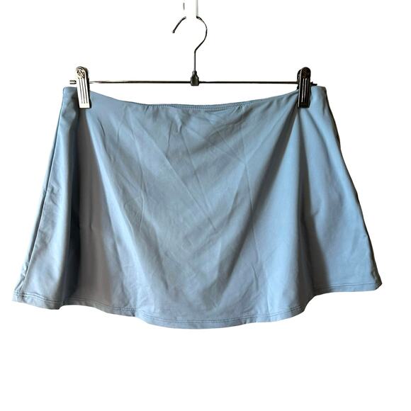 NWT Andie Swim The Skirt Skort Bikini Bottom Pool Blue Large Beach Travel Resort - Picture 2 of 7